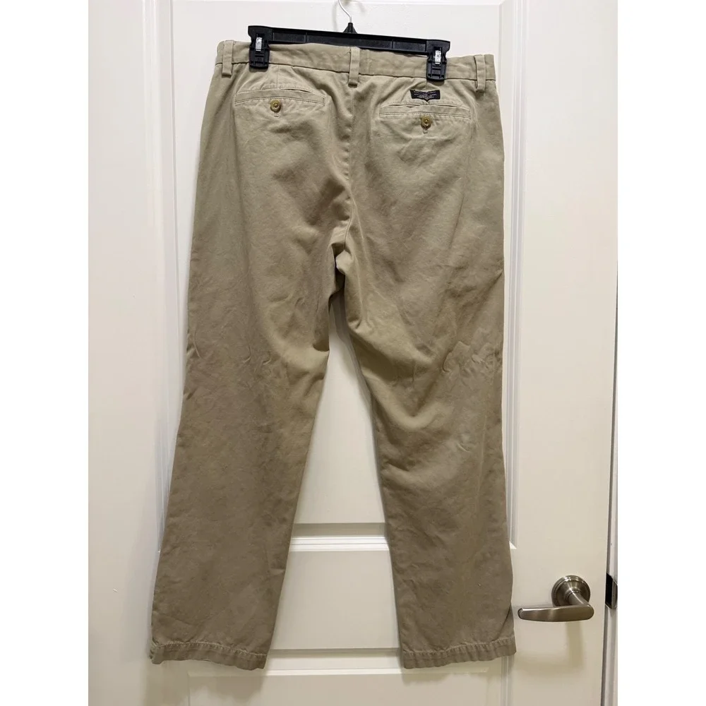 Banana Republic Emerson Chino Mens‎ 33x30 Khaki Tan Straight Leg Pants 2091